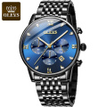 OLEVS 2868  Mens Watches Chronograph Quartz Watches Full Steel Strap Luminous Waterproof Male Wristwatch Relogio Masculino Gift
